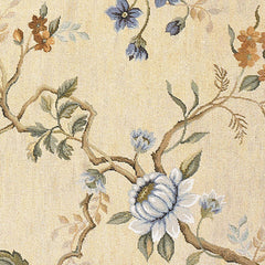 Gold Branches Needlepoint Rug
